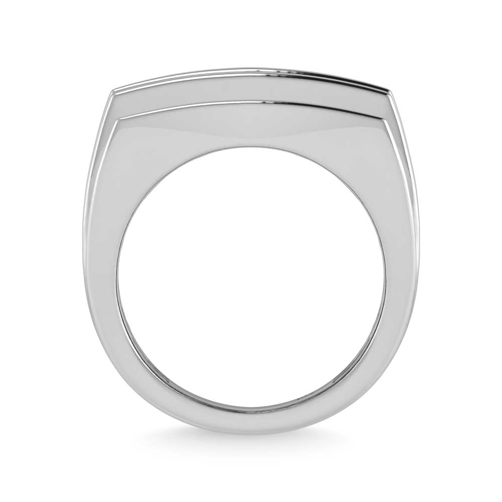 14K White Gold Lab Grown Diamond 5 Ct.Tw. Mens Fashion Ring