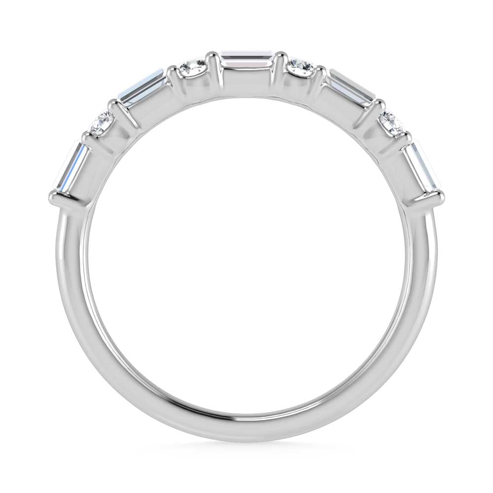 14K White Gold Lab Grown Diamond 1/3 Ct.Tw. Stackable Band