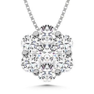 925 Silver Lab Grown Diamond 1 Ct.Tw. Fashion Pendant