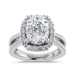 14K White Gold Lab Grown Diamond 4 3/4 Ct.Tw. Engagement Ring
