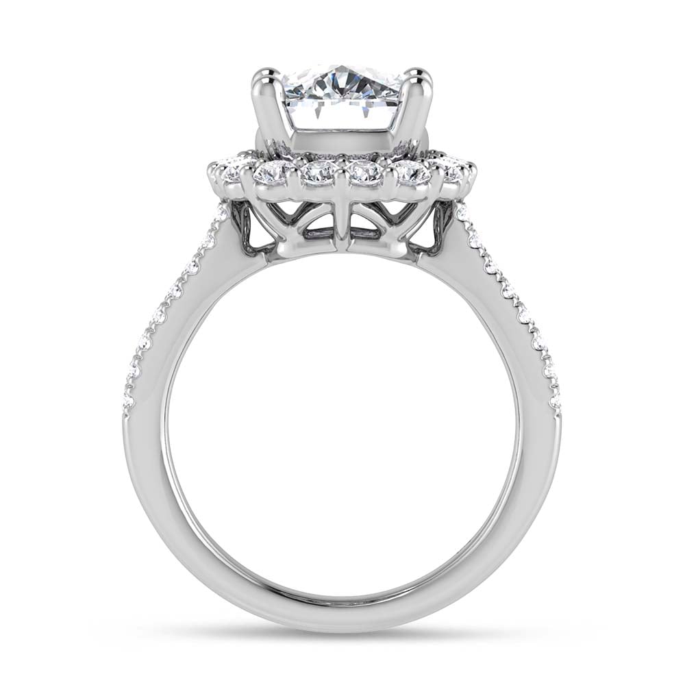 14K White Gold Lab Grown Diamond 4 3/4 Ct.Tw. Engagement Ring