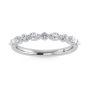 14K White Gold Lab Grown Diamond 1/3 Ct.Tw. Band