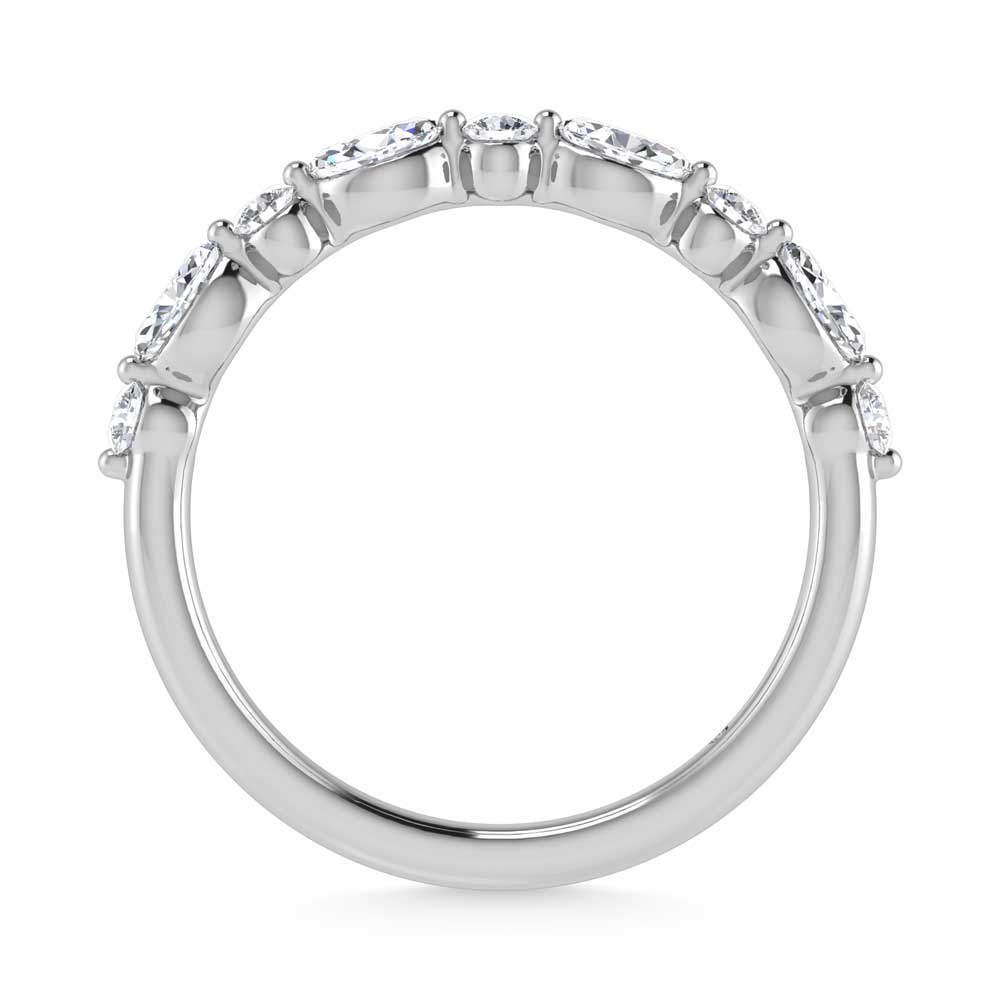 14K White Gold Lab Grown Diamond 1/3 Ct.Tw. Band