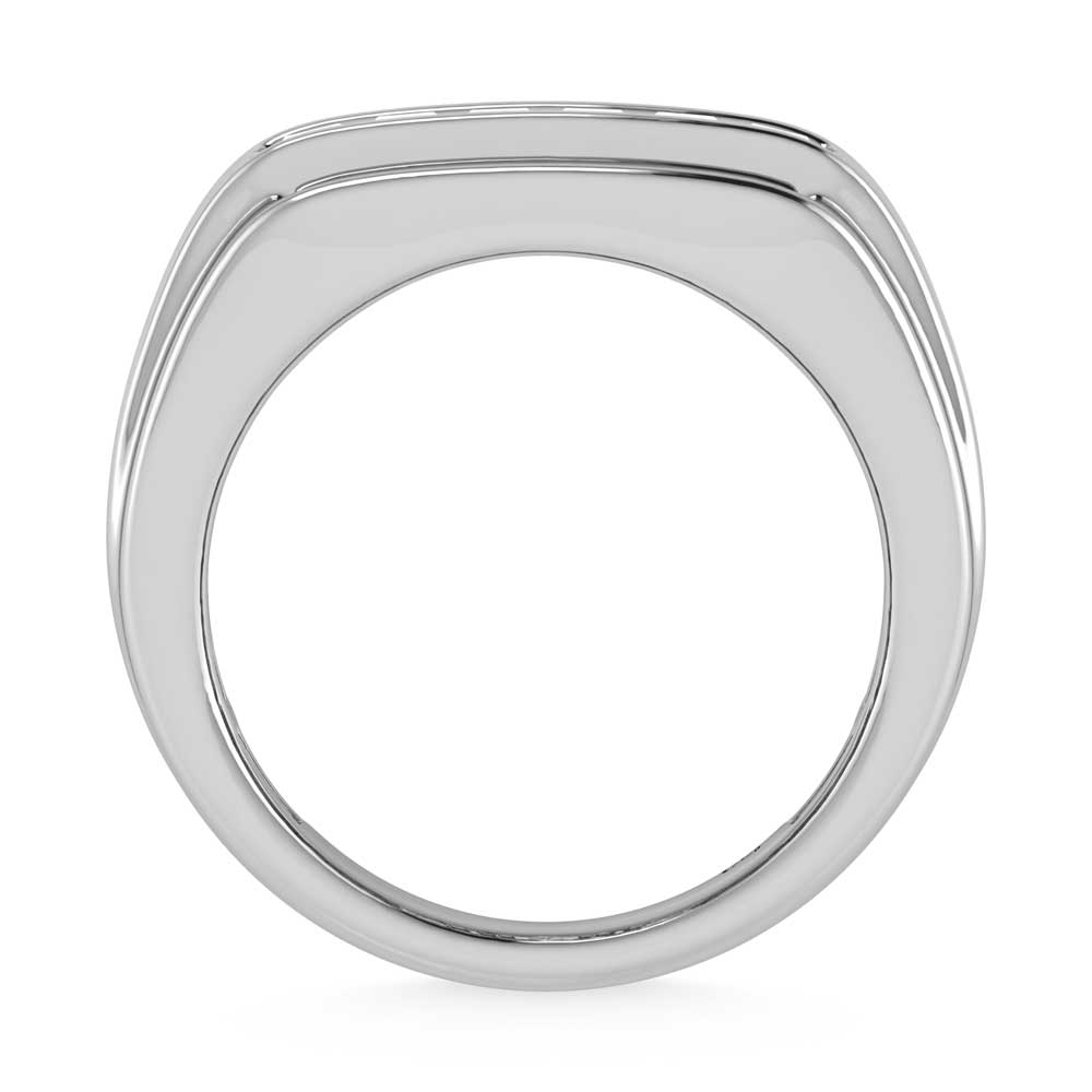14K White Gold Lab Grown Diamond 1 7/8 Ct.Tw. Diamond Mens Ring