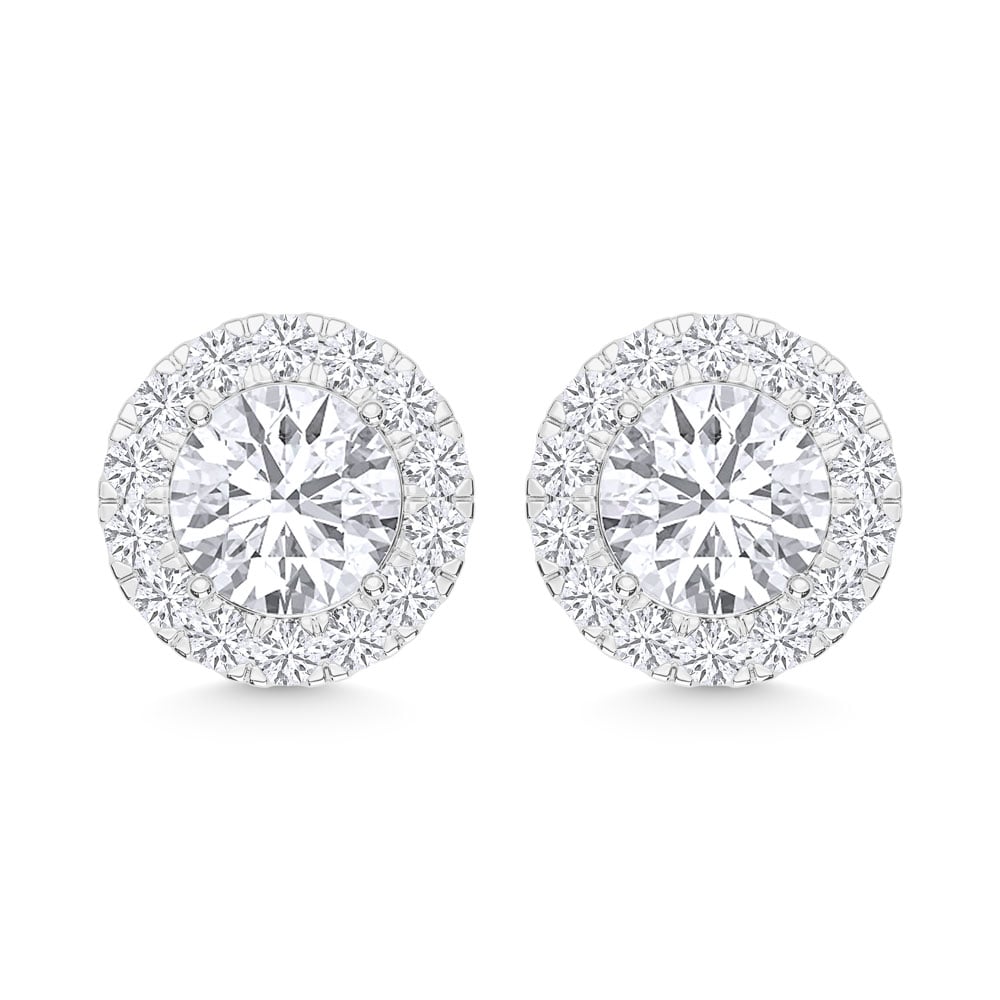 10K White Gold Lab Grown Diamond 1 Ct.Tw Fashion Earrings
