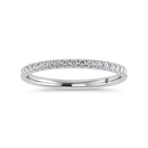 10K White Gold Lab Grown Diamond 1/4 Ct.Tw. Wedding Band