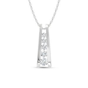 14K White Gold Lab Grown Diamond 1 Ct.Tw. Fashion Pendant (Without Chain)