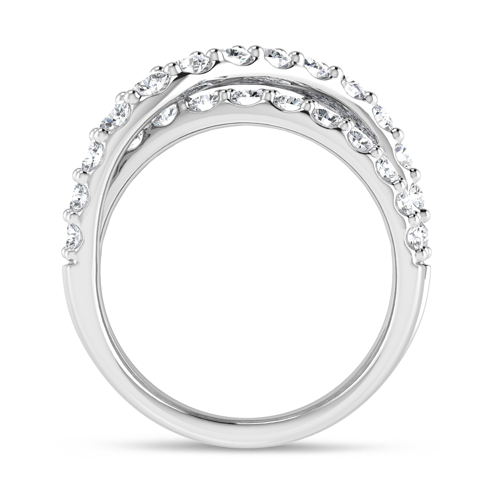 14K White Gold 2 1/2 Ct.Tw. Lab Grown Diamond Fashion Ring