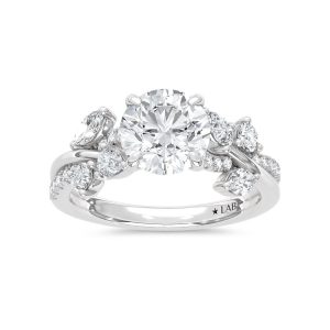 14K White Gold Lab Grown Diamond 5/8 Ct.Tw. Engagement Ring