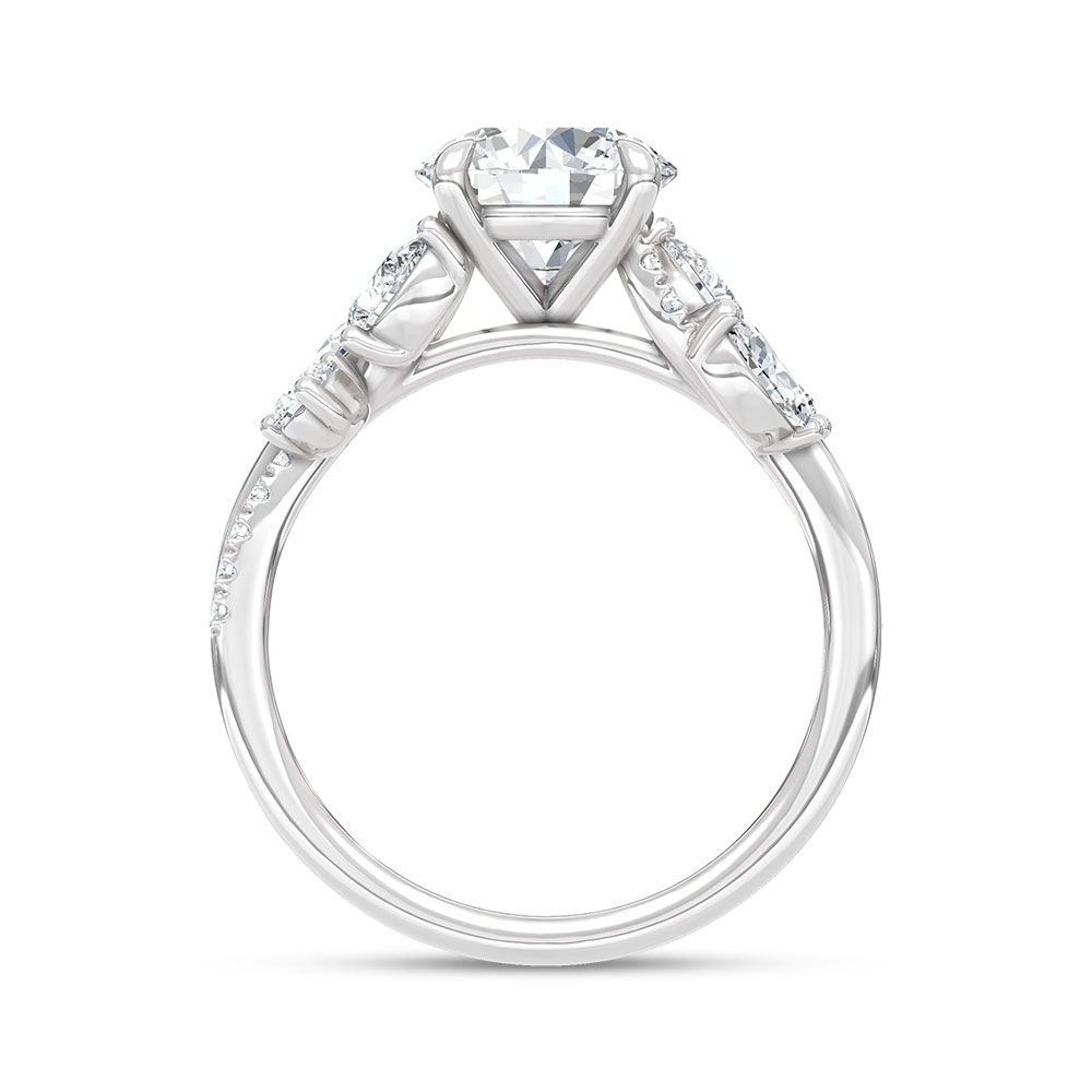 14K White Gold Lab Grown Diamond 5/8 Ct.Tw. Engagement Ring