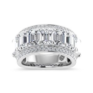 14K White Gold 5 5/8 Ct.Tw. Lab Grown Diamond Fashion Band