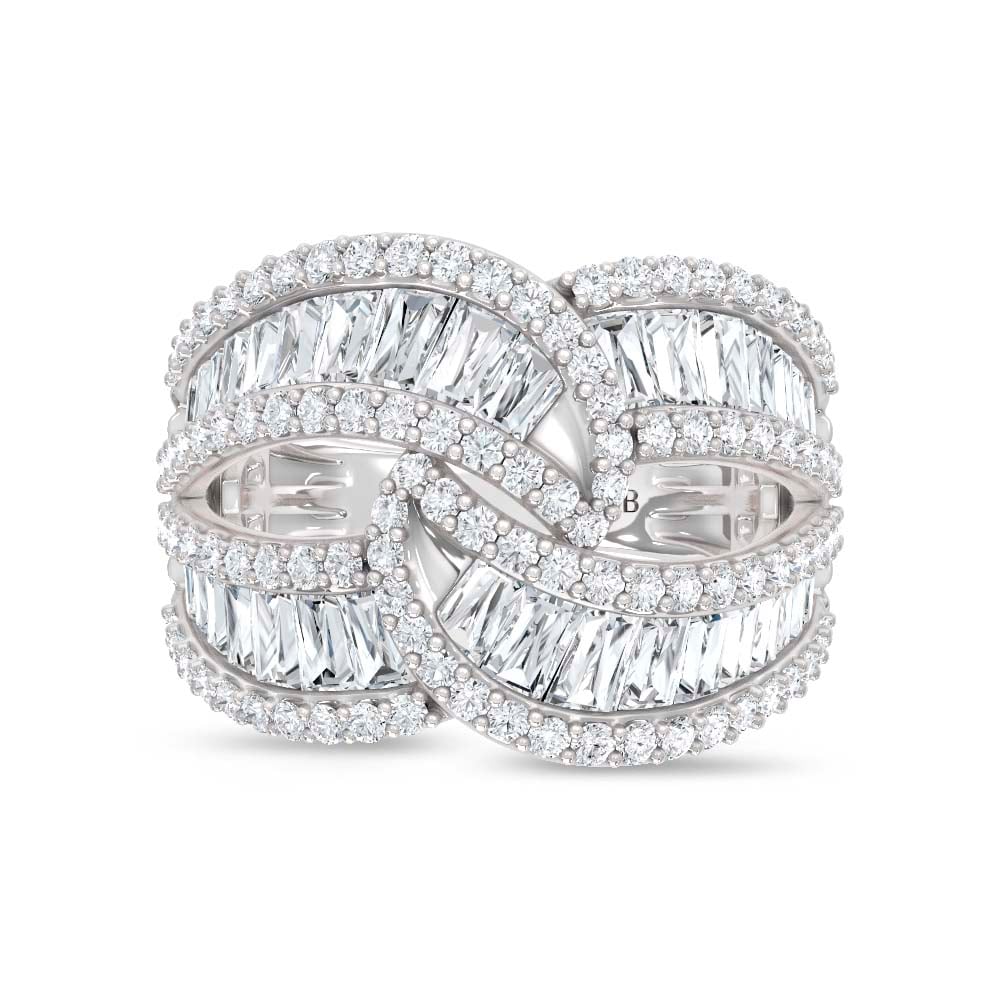 14K White Gold Lab Grown Diamond 2 3/4 Ct.Tw. Fashion Ring