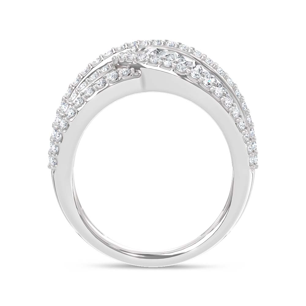 14K White Gold Lab Grown Diamond 2 3/4 Ct.Tw. Fashion Ring