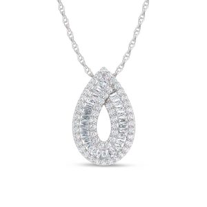 14K White Gold Lab Grown Diamond 2 Ct.Tw. Fashion Pendant