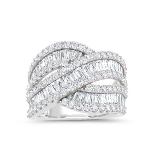14K White Gold Lab Grown Diamond 2 Ct.Tw. Fashion Ring