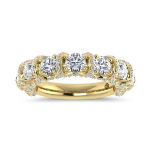 14K Yellow Gold 2 Ct.Tw. Lab Grown Diamond Anniversary Band