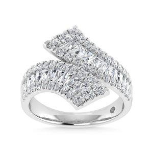 14K White Gold 2 1/5 Ct.Tw. Lab Grown Diamond Fashion Ring