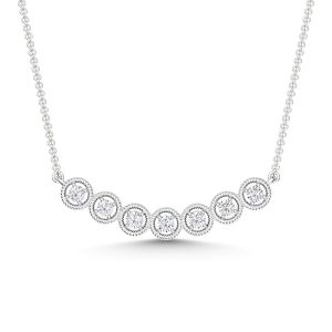 10K White Gold Lab Grown Diamond 1/6 Ct.Tw. Fashion Pendant With Chain