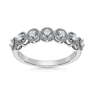 10K White Gold Lab Grown Diamond 1/6 Ct.Tw. Fashion Ring