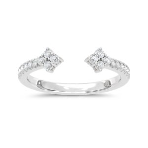 10K White Gold Lab Grown Diamond 1/5 Ct.Tw. Fashion Ring