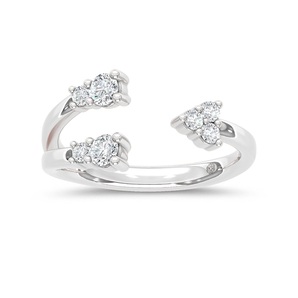10K White Gold Lab Grown Diamond 1/3 Ct.Tw. Fashion Ring