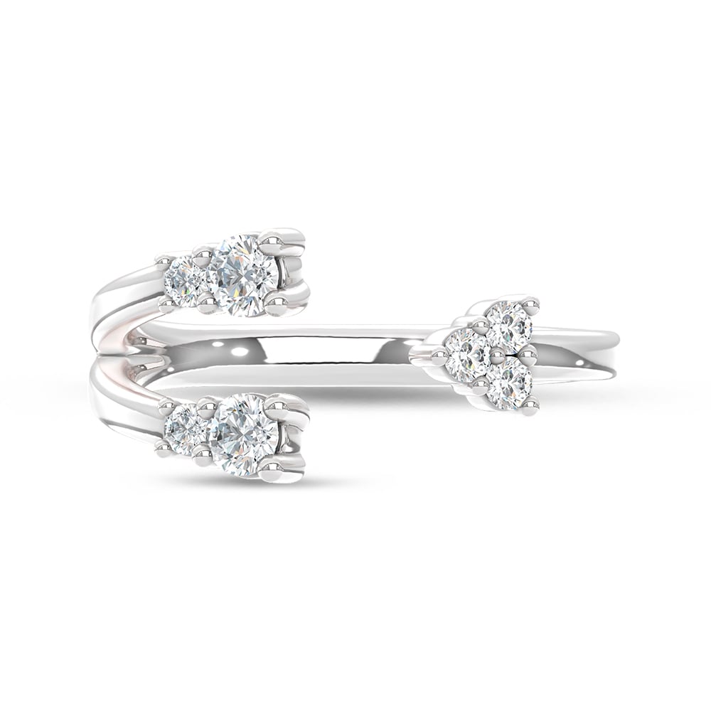 10K White Gold Lab Grown Diamond 1/3 Ct.Tw. Fashion Ring