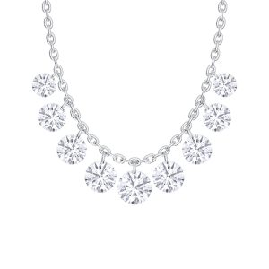 14K White Gold Lab Grown Diamond 1 3/4 Ct.Tw. Fashion Necklace