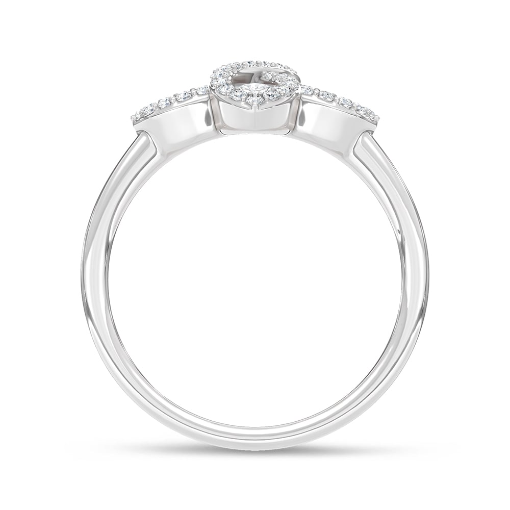 14K White Gold Lab Grown Diamond 3/4 Ct.Tw. Fashion Ring