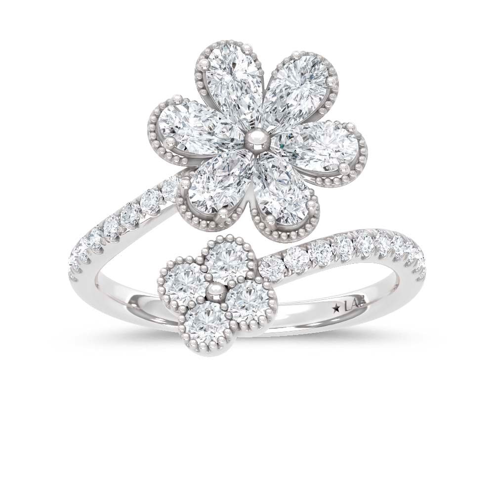 14K White Gold Lab Grown Diamond 1 5/8 Ct.Tw. Fashion Ring