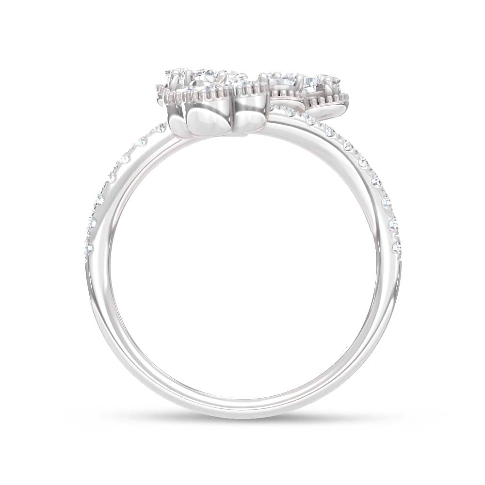 14K White Gold Lab Grown Diamond 1 5/8 Ct.Tw. Fashion Ring