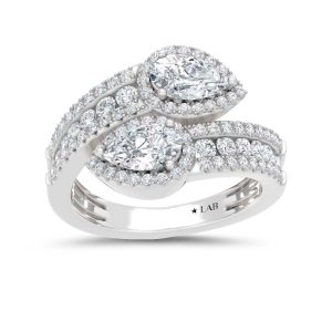 14K White Gold Lab Grown Diamond 1 3/4 Ct.Tw. Fashion Ring