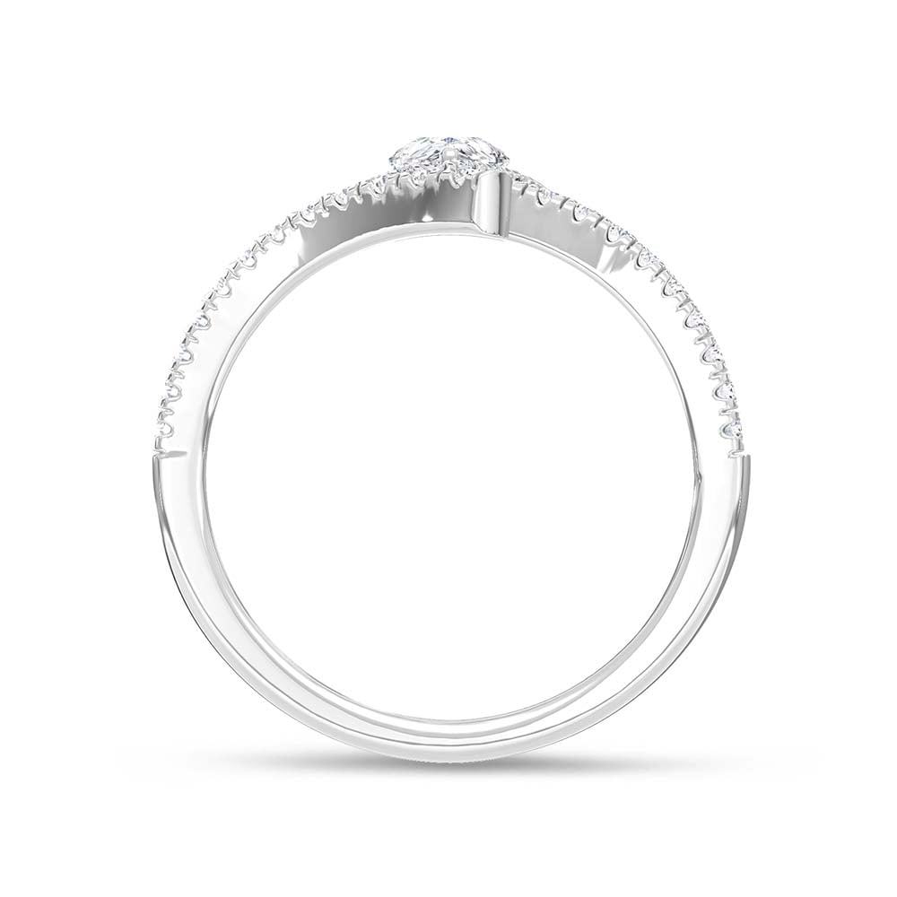 14K White Gold Lab Grown Diamond 3/4 Ct.Tw. Fashion Ring