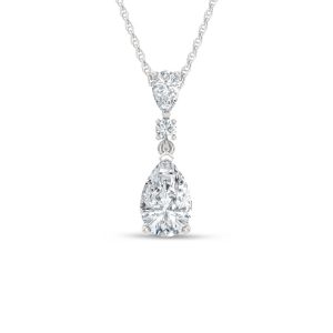 14K White Gold Lab Grown Diamond 1 1/2 Ct.Tw. Fashion Pendant