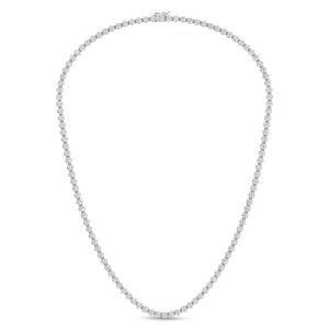 14K White Gold Lab Grown Diamond 11 3/4 Ct.Tw. Floating Necklace