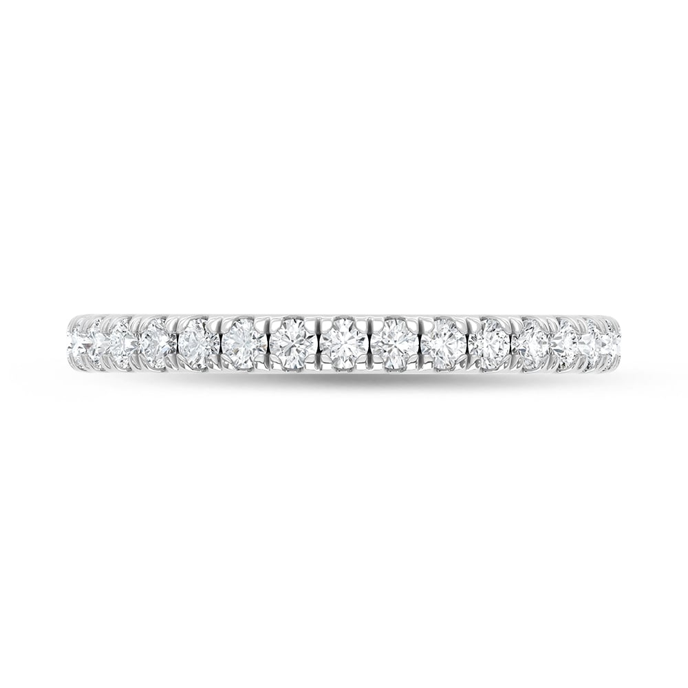 14K White Gold Lab Grown Diamond 3/8 Ct.Tw. Wedding Band