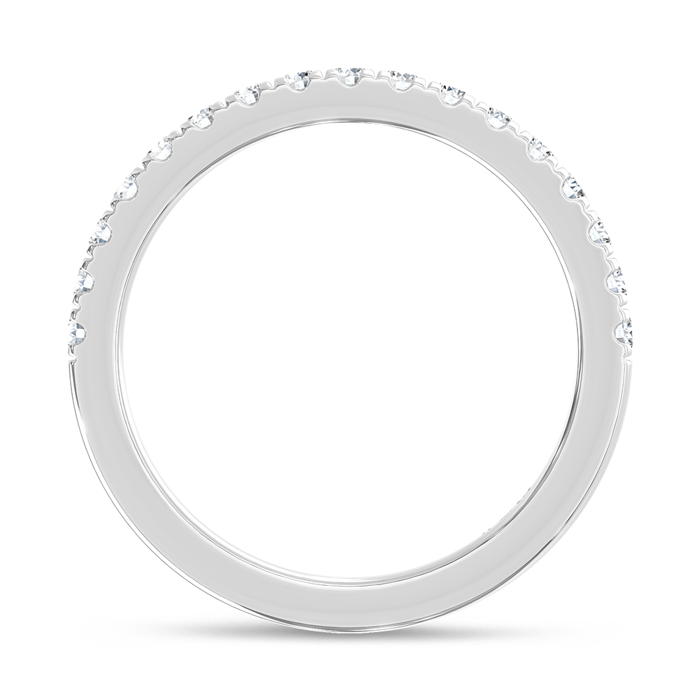 14K White Gold Lab Grown Diamond 3/8 Ct.Tw. Wedding Band