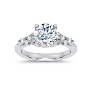 14K White Gold Lab Grown Diamond 2 5/8 Ct.Tw. Engagement Ring