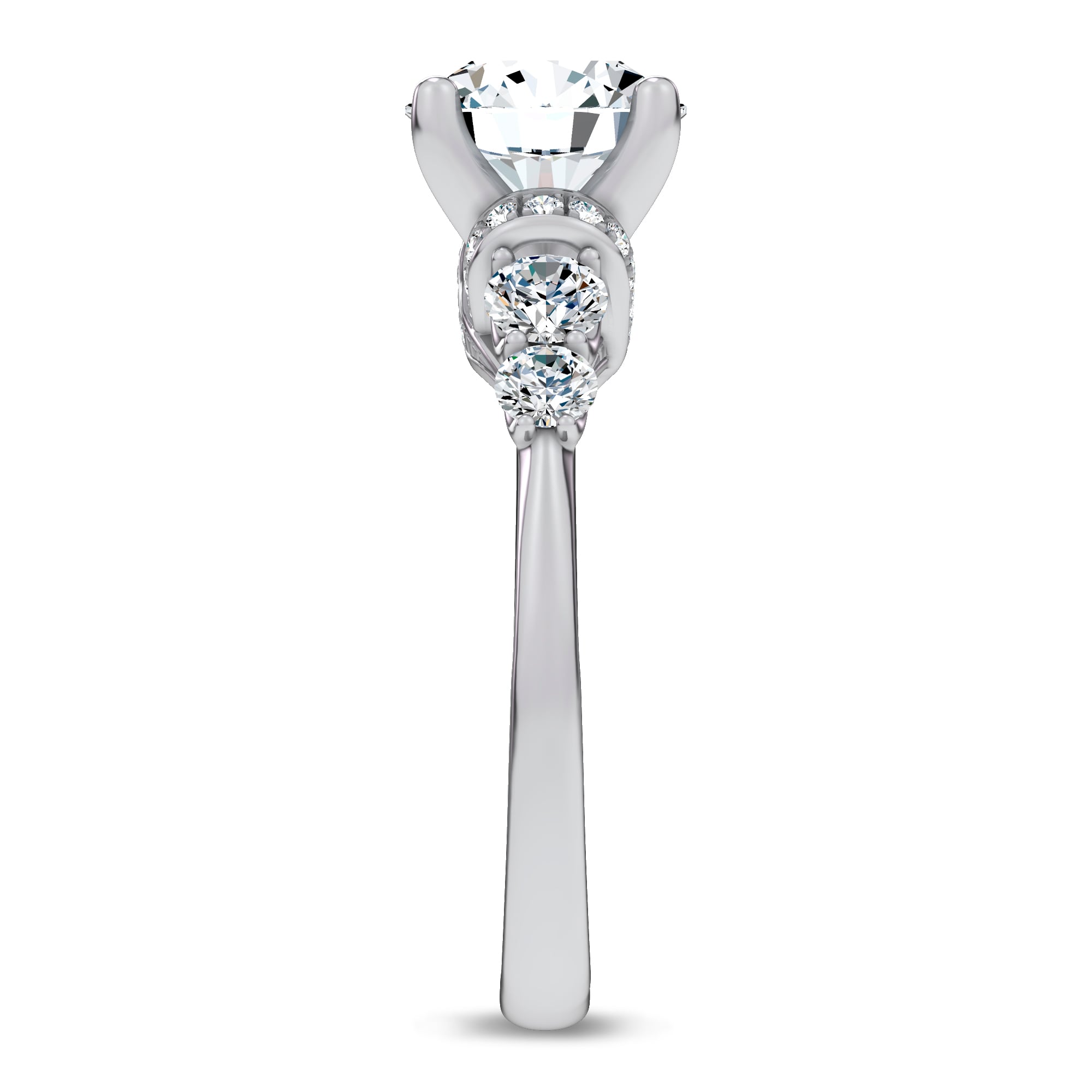 14K White Gold Lab Grown Diamond 2 5/8 Ct.Tw. Engagement Ring