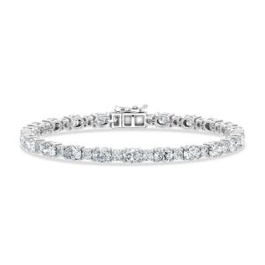 14K White Gold Lab Grown Diamond 6 3/4 Ct.Tw. Fashion Bracelet
