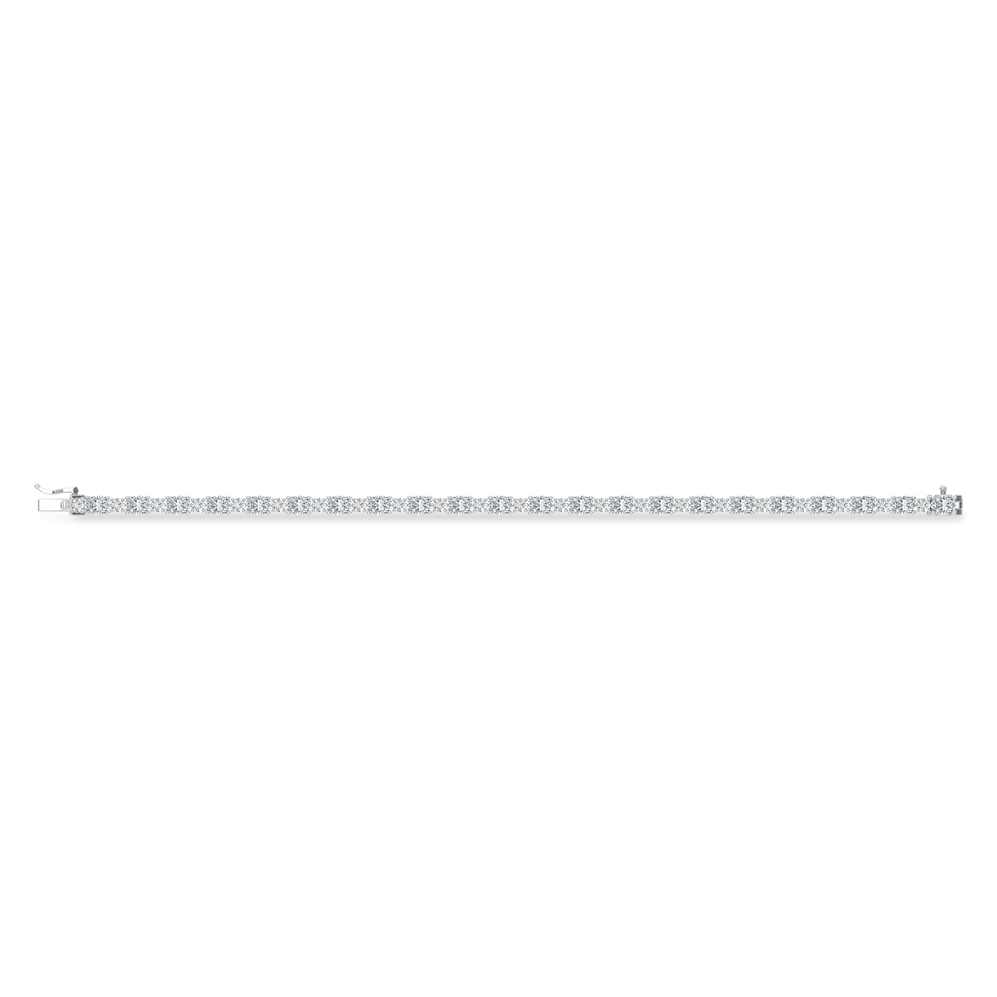 14K White Gold Lab Grown Diamond 6 3/4 Ct.Tw. Fashion Bracelet