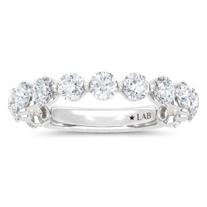 14K White Gold Lab Grown Diamond 1 1/2 Ct.Tw. Anniversary Band