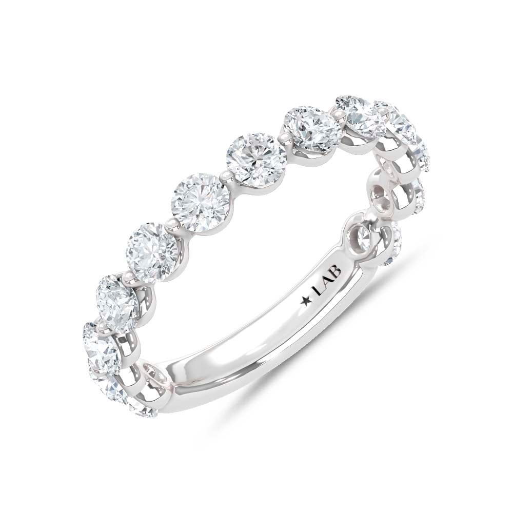 14K White Gold Lab Grown Diamond 1 1/2 Ct.Tw. Anniversary Band