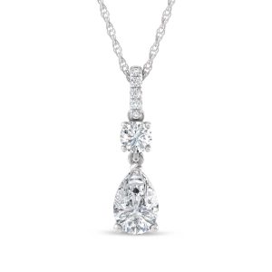 14K White Gold Lab Grown Diamond 1 1/3 Ct.Tw. Fashion Pendant