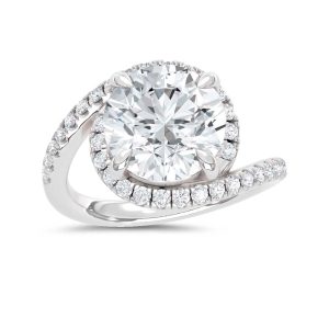 14K White Gold Lab Grown Diamond 5 1/2 Ct.Tw. Engagement Ring