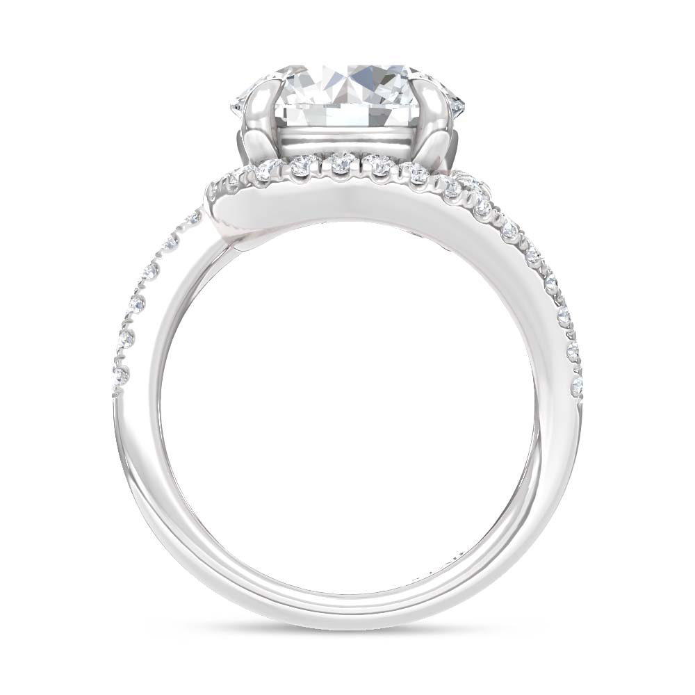 14K White Gold Lab Grown Diamond 5 1/2 Ct.Tw. Engagement Ring