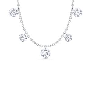 14K White Gold Lab Grown Diamond 2 5/8 Ct.Tw. Fashion Necklace With Chain
