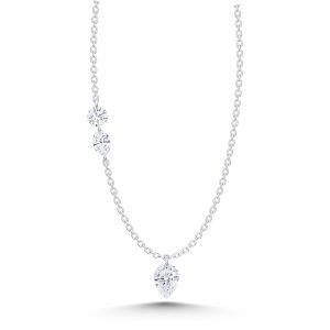14K White Gold Lab Grown Diamond 1 Ct.Tw. Fashion Necklace With Chain