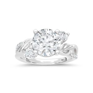14K White Gold Lab Grown Diamond 3 3/8 Ct.Tw. Engagement Ring