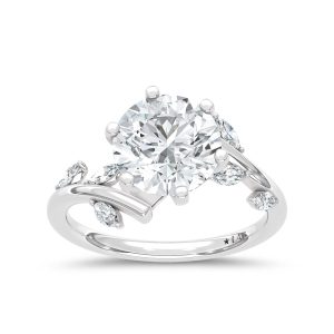14K White Gold Lab Grown Diamond 3 1/4 Ct.Tw. Engagement Ring
