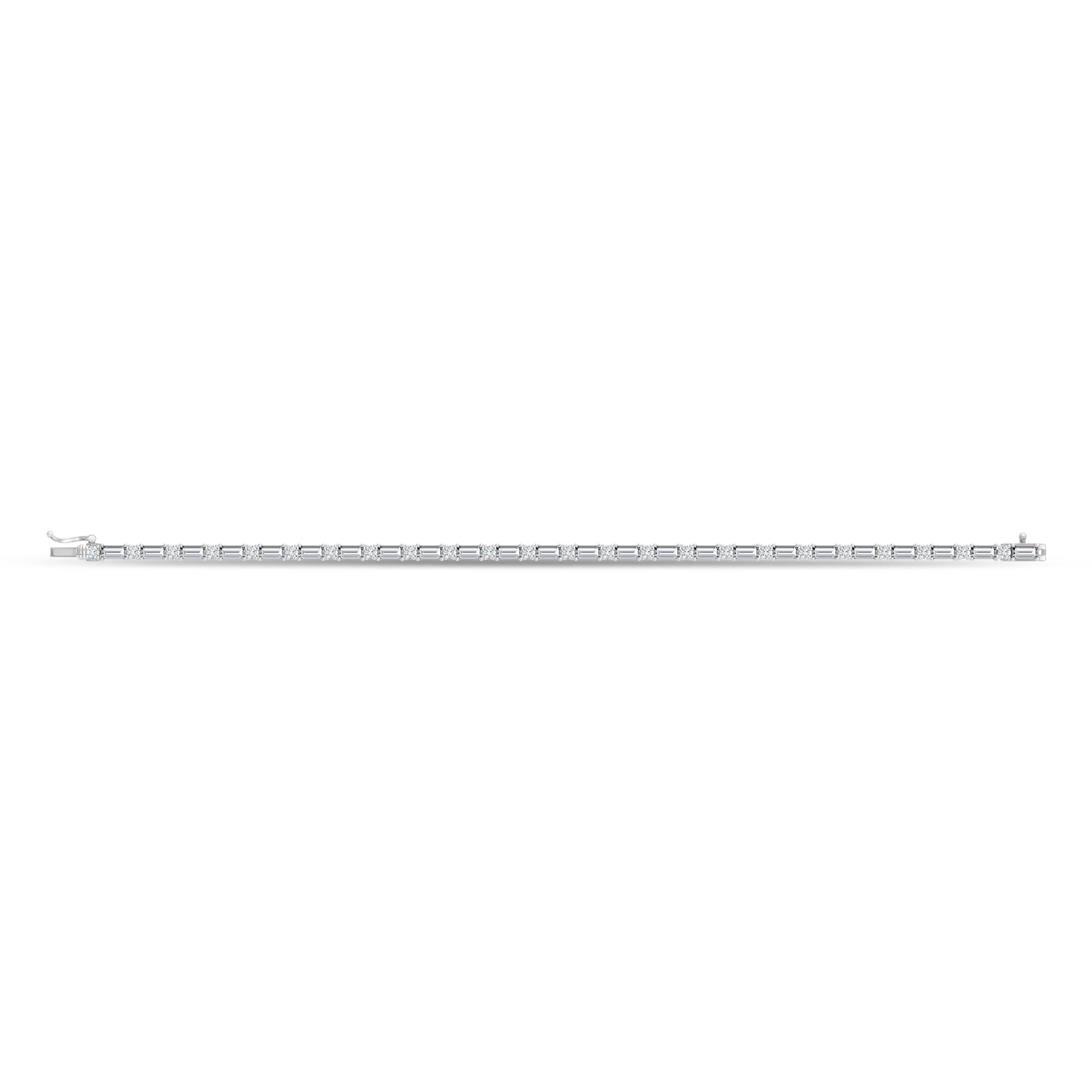 14K White Gold Lab Grown Diamond 3 1/3 Ct.Tw. Fashion Bracelet